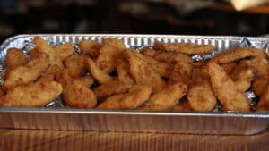 Chicken finger appetizer catering tray Served w/ranch