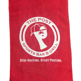 Post Sports Bar & Grill Red Rally towel