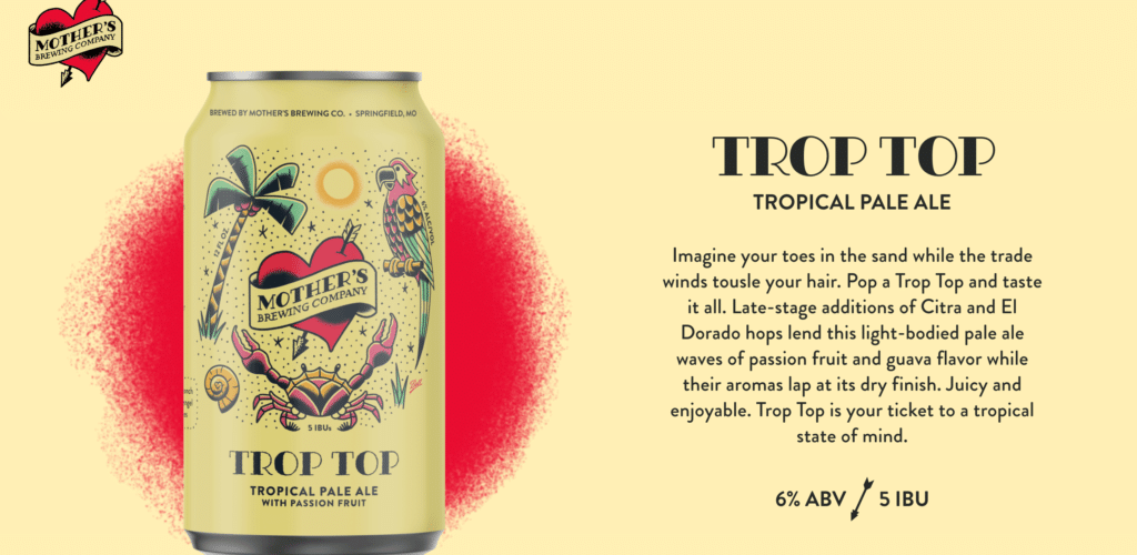 A tropical pale ale for just 4 all April! The Post